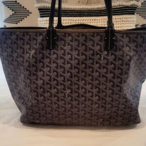 Goyard Black and Gray Tote Bag